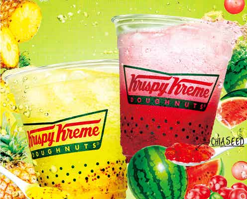 ぷるん&シュワッと食感が楽しい!クリスピー・クリーム・ドーナツからチアシードドリンク登場