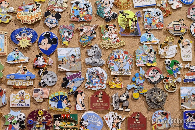 様々なピンバッチを取り扱うブース