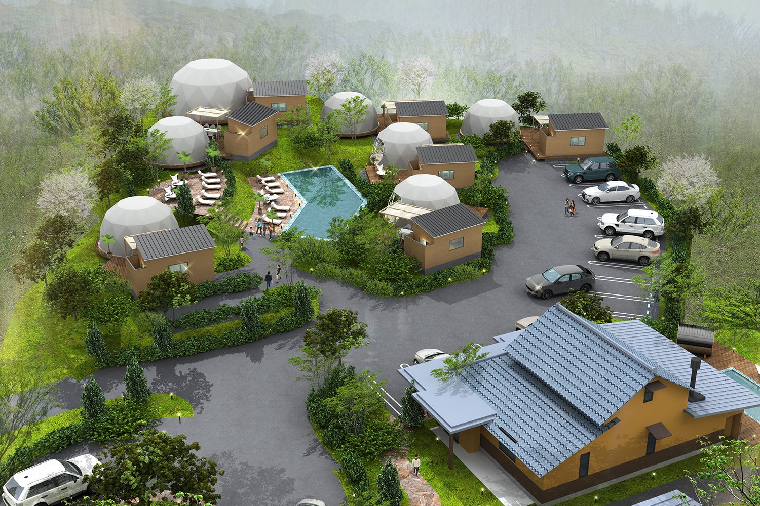 千葉にヴィラ＆グランピング施設「五氣里-itsukiri-」天然温泉＆美味を満喫するオーベルジュスタイル