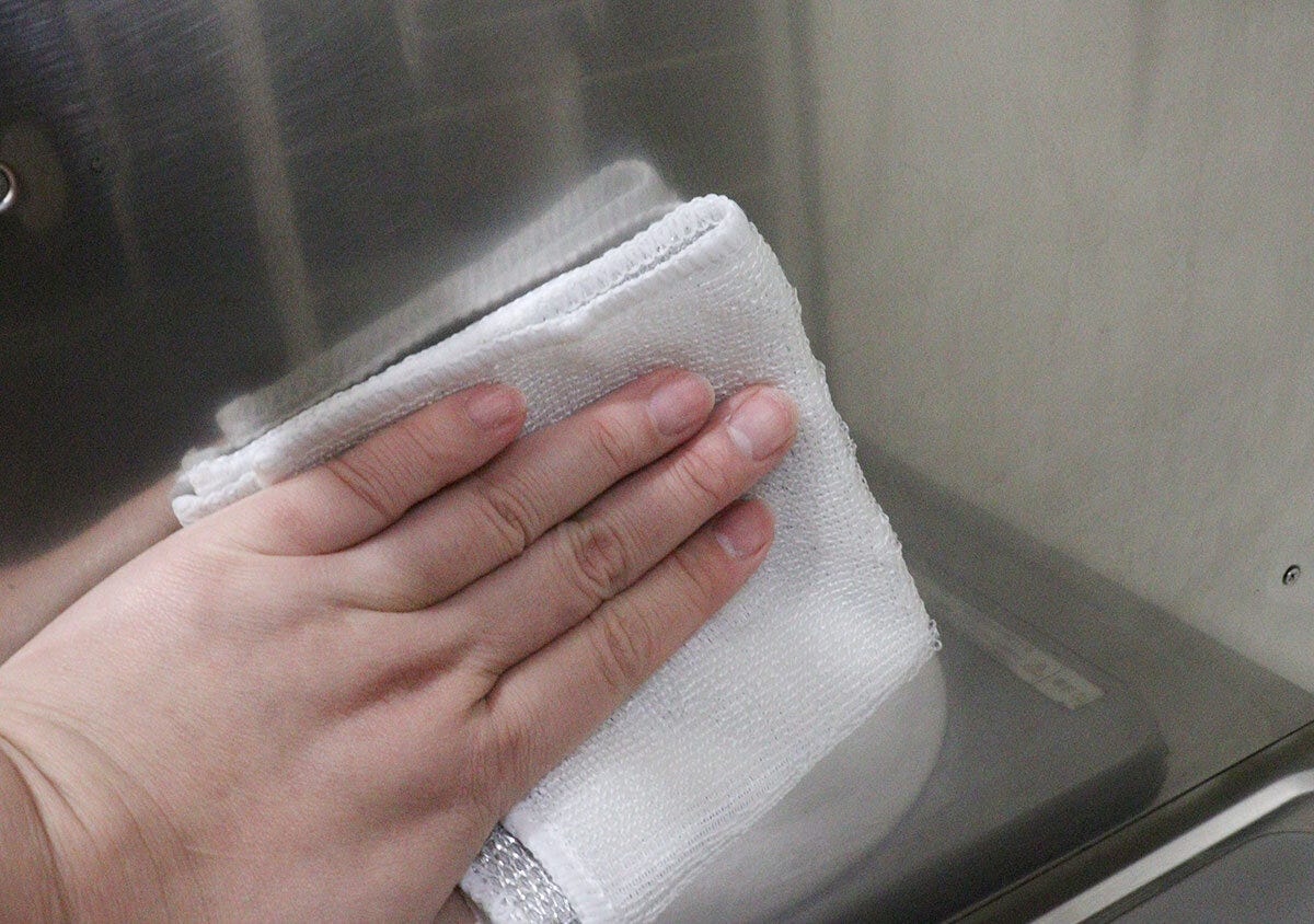 アルミメッシュバンブークロス 繊維面で拭き上げ アルミメッシュバンブークロス 繊維面で拭き上げ