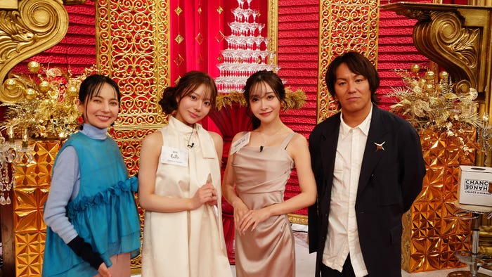 (左から)ベッキー、もあ、朝陽凪、狩野英孝(提供写真)