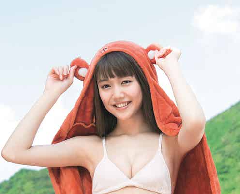 「non-no」松川菜々花、白ビキニで抜群スタイル披露 コラボグラビアも美しい
