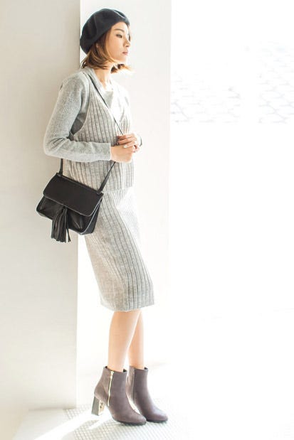 リブニットキャミソールトップス「Re:EDIT by GALSTAR」1,498円(税込)/画像提供:Re:EDIT by GALSTAR