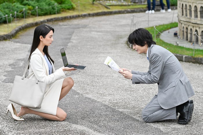 菜々緒、塩野瑛久「無能の鷹」第6話(C)テレビ朝日