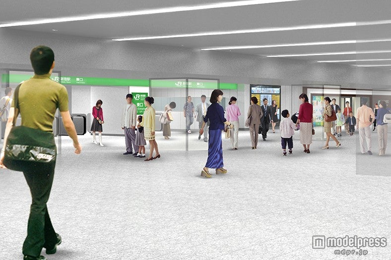 自由通路パース／画像提供：JR東日本