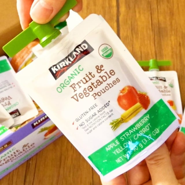 コストコのオーガニックフルーツ＆ベジタブルピューレパウチ