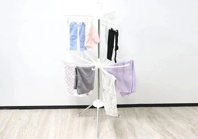 ダイソーの便利なパラソル洗濯物干しスタンド