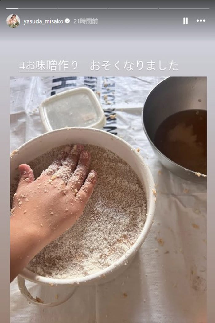安田美沙子Instagramストーリーズより