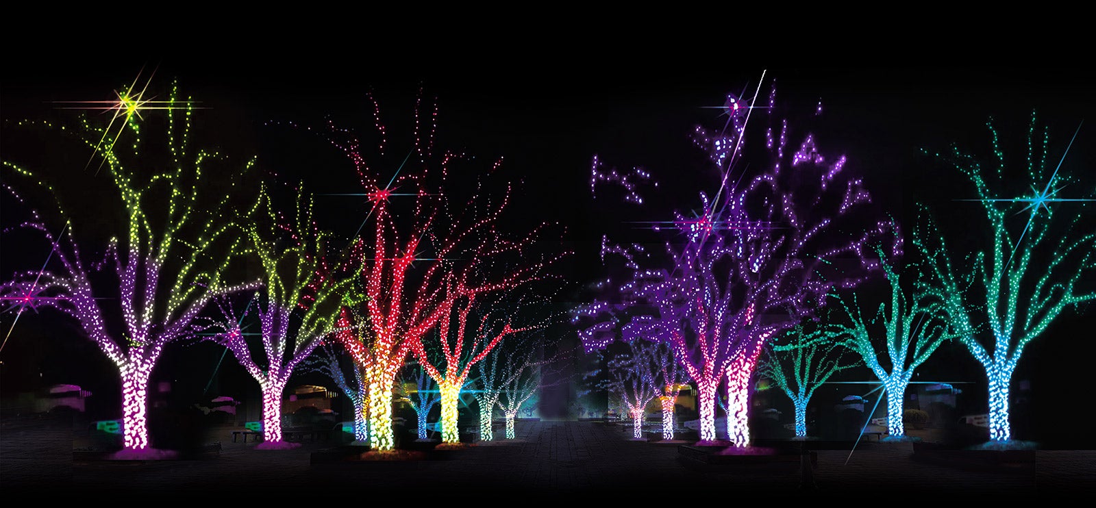 光のカーニバル・ギミックショー／画像提供：イルミナージュ事務局