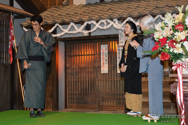 クランクアップ会見の様子