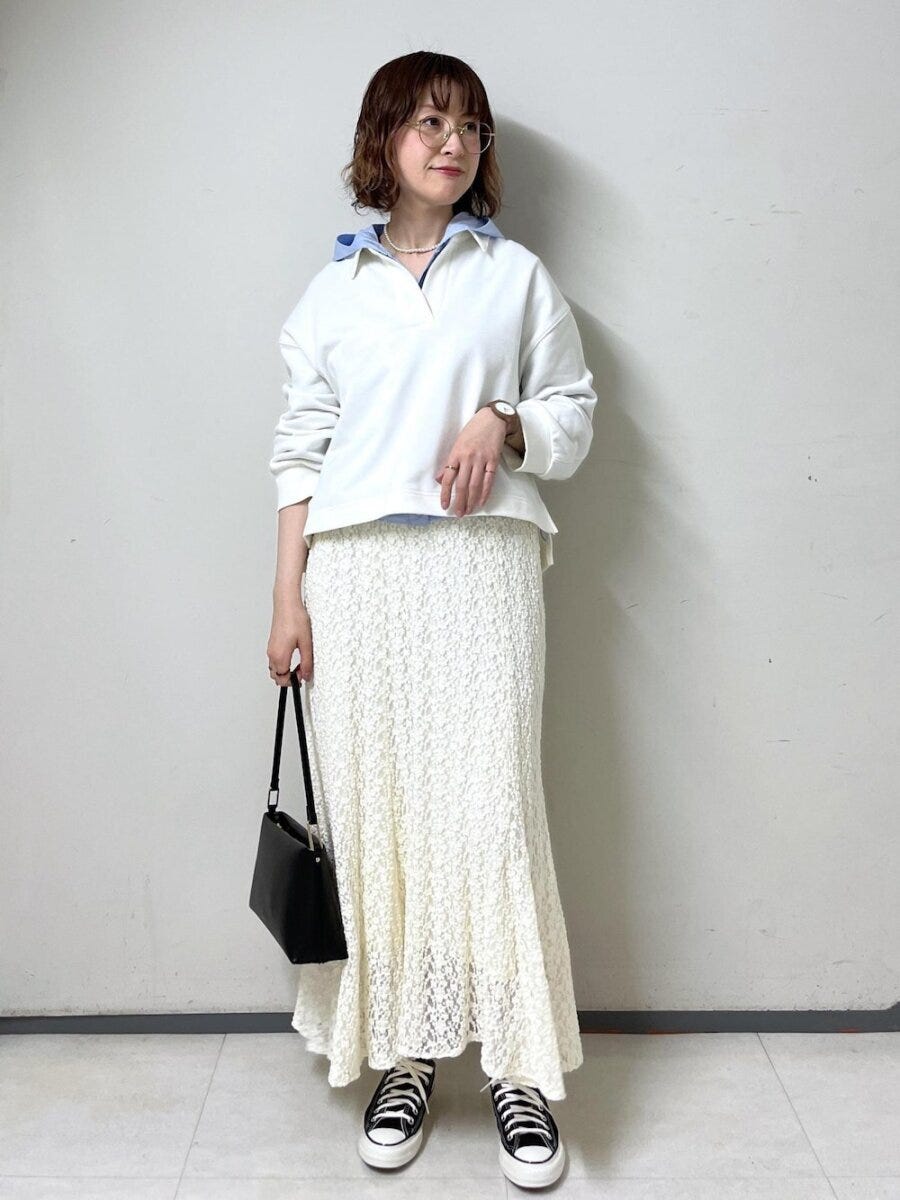 スウェット スカート コーデ スウェットとスカートのコーデ4