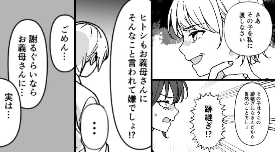 生まれたばかりの子を「跡継ぎだから」奪おうとする義母！？さらに夫「実は…」⇒背筋が凍りつく【計画】が隠れていた話
