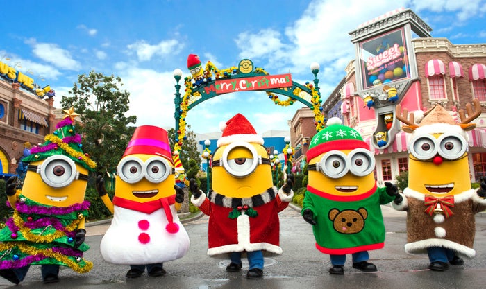 Usj 18年クリスマス開幕 ミニオン新プログラム イエロー クリスマス お披露目 女子旅プレス