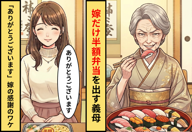 義実家で嫁だけ”半額弁当”を出す義母⇒直後「ありがとうございます」嫁が義母に救われた【意外な理由】