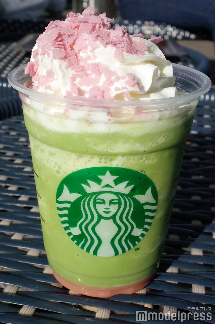 花見抹茶 クリーム フラペチーノ(C)モデルプレス