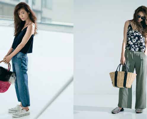 旬な“キャミ×パンツ”でヘルシーな色気