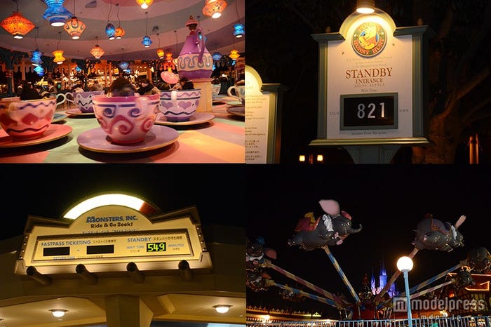 アトラクションを楽しむ姿も見られる、待ち時間はゴロ合わせが表示