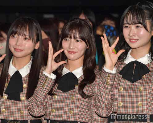 日向坂46、“空色”カーペットに親近感 パフォーマンスへの意気込み語る<MTV VMAJ 2023ブルーカーペット>