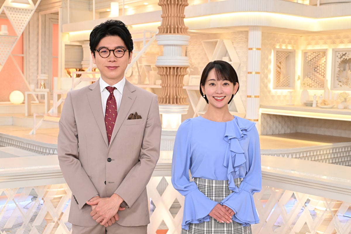 井上貴博アナウンサー、出水麻衣アナウンサー（C）TBS