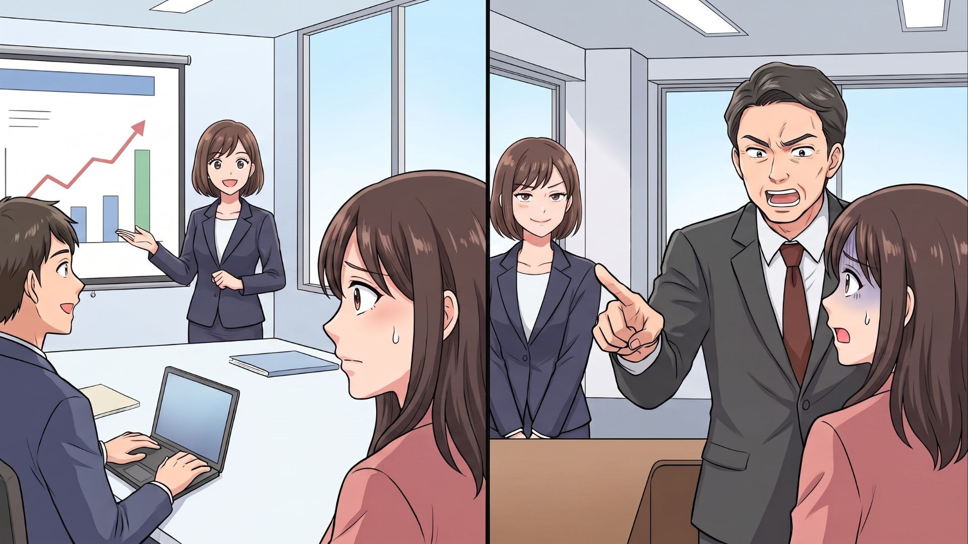 「後輩に嫉妬しているんじゃないか？」【異例のスピード出世】に隠された真実とは...“悪事を企む上司と後輩”を成敗した話。