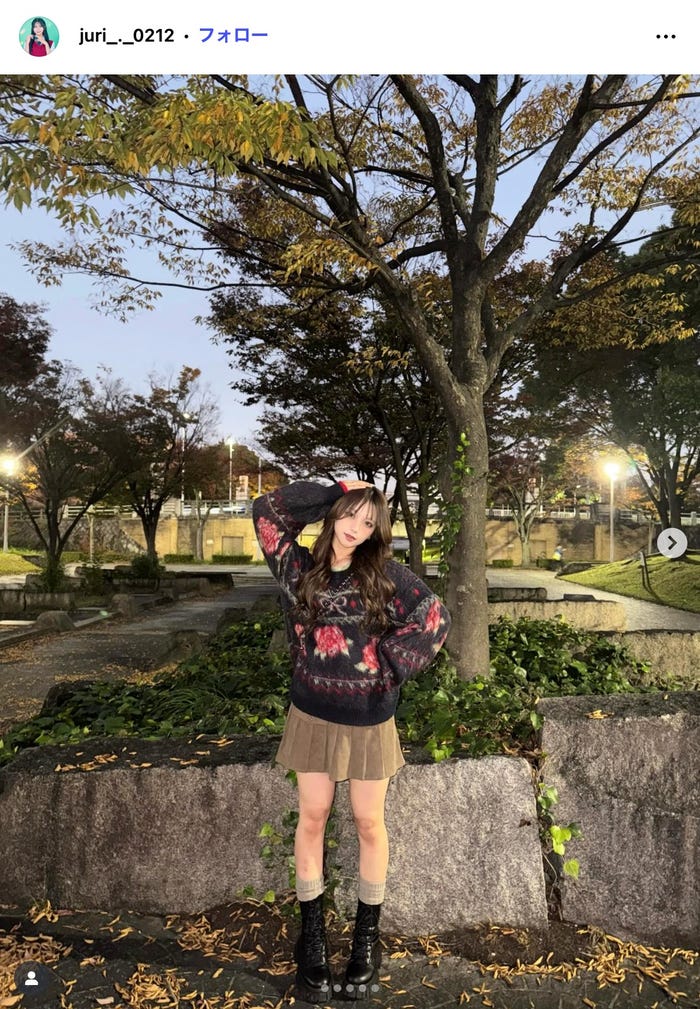 榊原樹里Instagramより