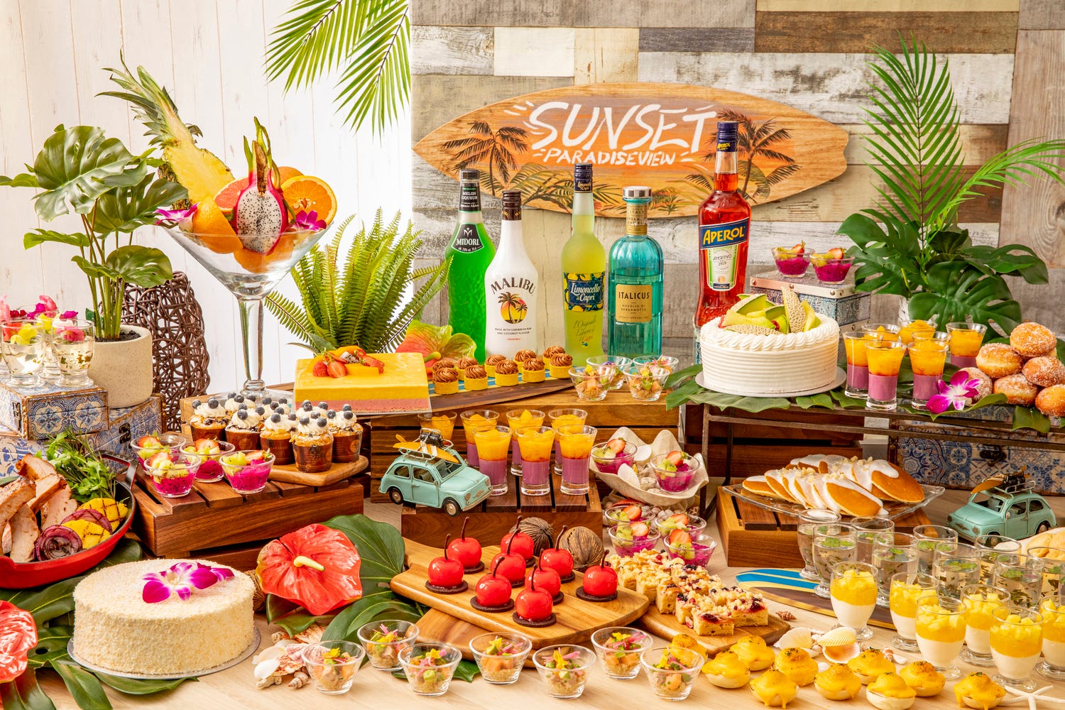 コンラッド東京でハワイアンスイーツビュッフェ、フルーツボウルやパンケーキなど14種