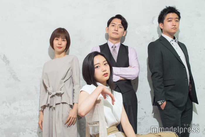 山崎夕貴アナウンサー、佐久間みなみアナウンサー、生田竜聖アナウンサー、藤井弘輝アナウンサー (C)モデルプレス
