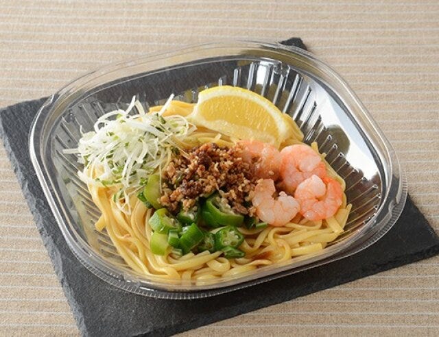 ローソン　冷製生パスタ　海老と醤油