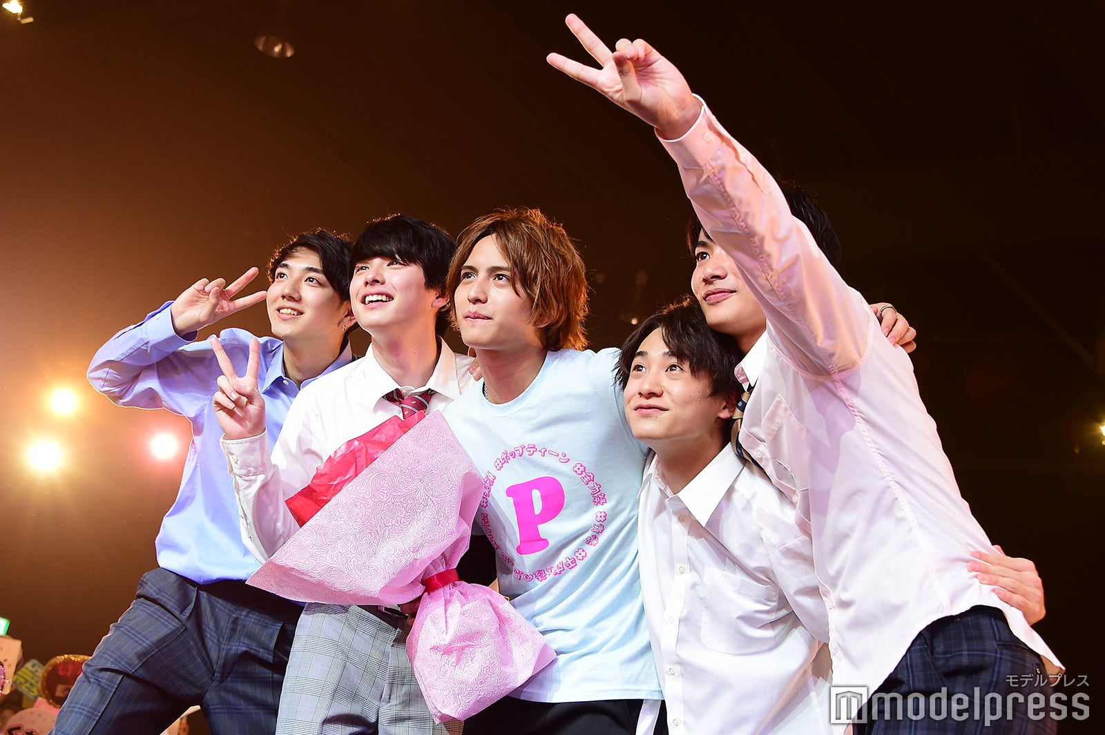 きいた、本田響矢（きょーちゃん）、中島健（けんけん）、黒田昊夢（ひろむん）、那須泰斗（たいころりん） （C）モデルプレス
