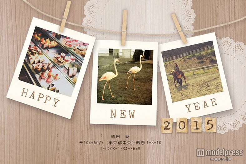 約100種類の豊富なデザインで、自分好みの年賀状に