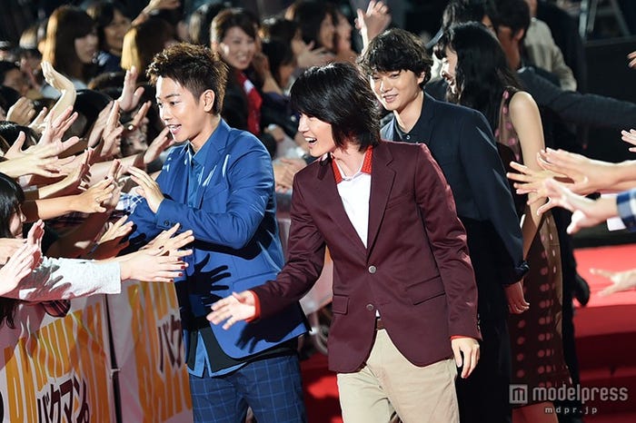 8日に行われた映画「バクマン。」完成披露舞台挨拶の様子