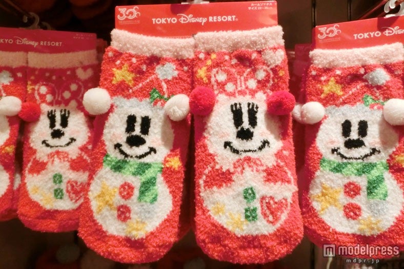 クリスマス柄のあったか靴下