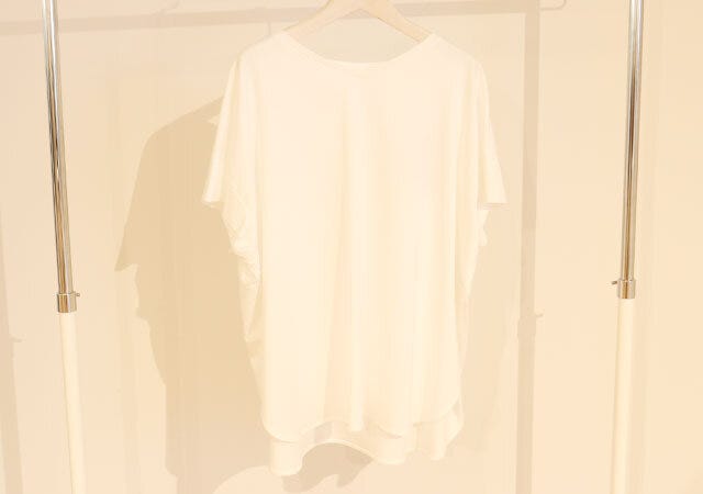 グロスジャージーボクシーTシャツ　PLST