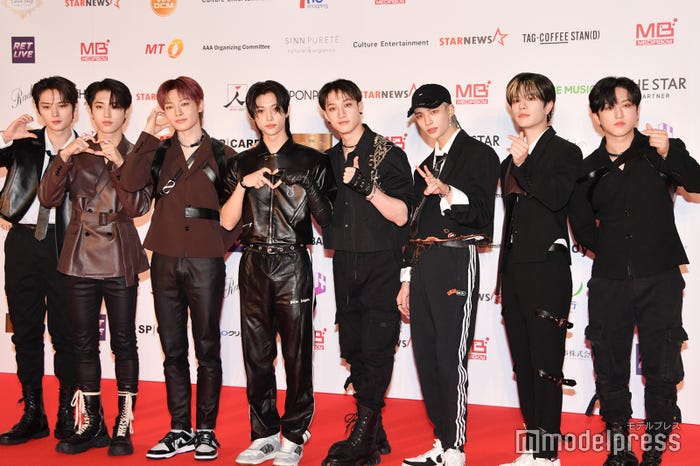 Stray Kids/(左から)リノ、ハン、アイエン、フィリックス、バンチャン、ヒョンジン、スンミン、チャンビン(C)モデルプレス