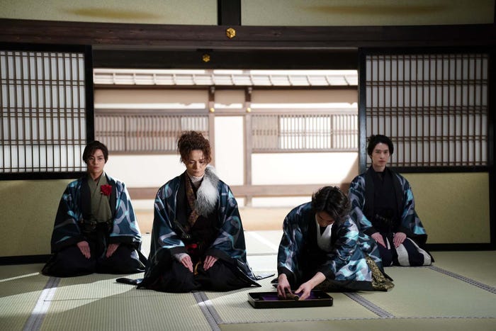 (左から)永田崇人、三浦涼介、高野洸、阪本奨悟「君とゆきて咲く~新選組青春録~」第6話より(C)テレビ朝日
