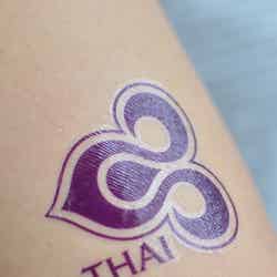 「タイ国際航空（TG）」のロゴマークのタトゥーシール