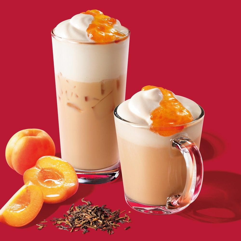スタバ「ジョイフルメドレー アプリコット＆ムース ティー ラテ」六本木＆吉祥寺の“2店舗限定”登場