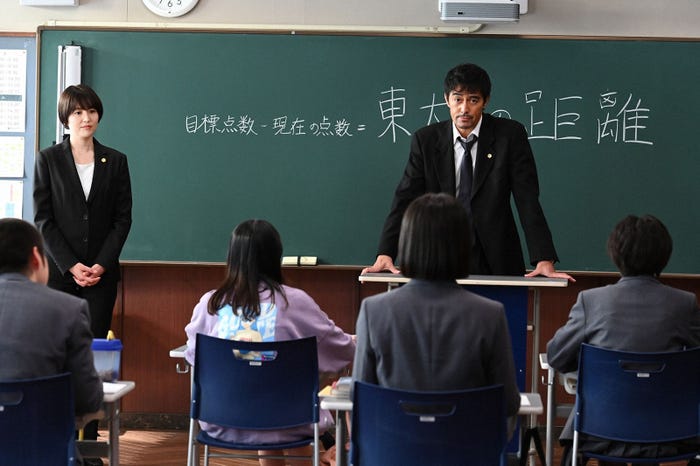 長澤まさみ、阿部寛「ドラゴン桜」第8話より(C)TBS