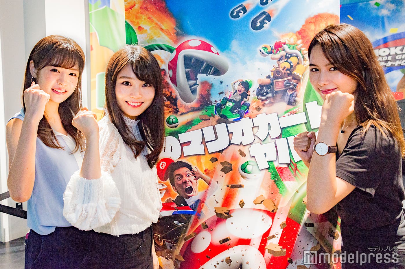 (左から)齊藤紫帆さん、篭嶋佑実さん、ヴァッツ美良さん(C)モデルプレス