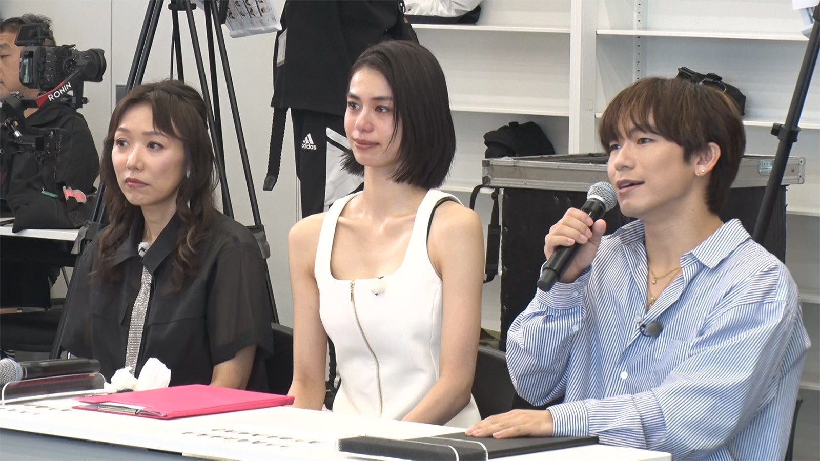 Ami、佐藤晴美、NAOTO「ガルバト -GIRLS BATTLE AUDITION-」（C）日本テレビ