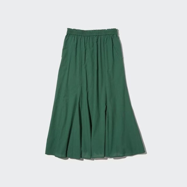 ユニクロ　ボトムス　スカート　値下げ　マーメイドロングスカート