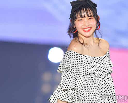 “女子中高生の憧れ”久間田琳加、美脚&美肌見せコーデでりんくまスマイル炸裂<関コレ2018S/S>