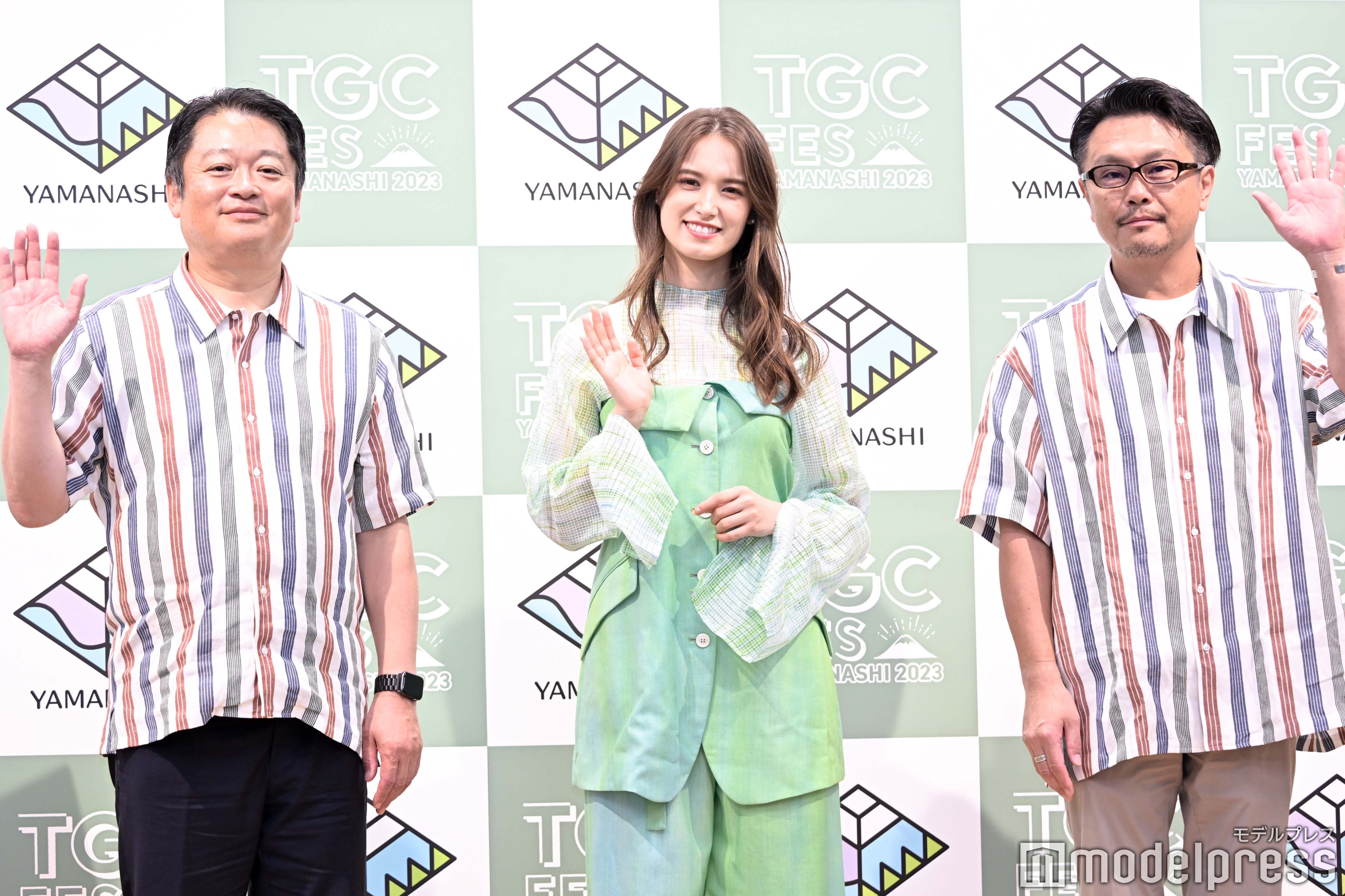 ⻑崎幸太郎氏、トラウデン直美、⻘木充氏（C）モデルプレス（C）モデルプレス