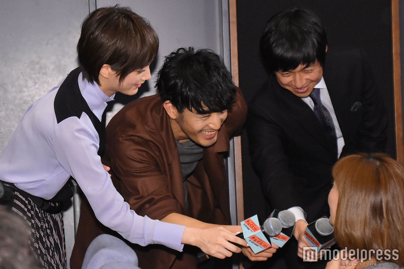 本田翼、大谷亮平、深川栄洋監督 （C）モデルプレス