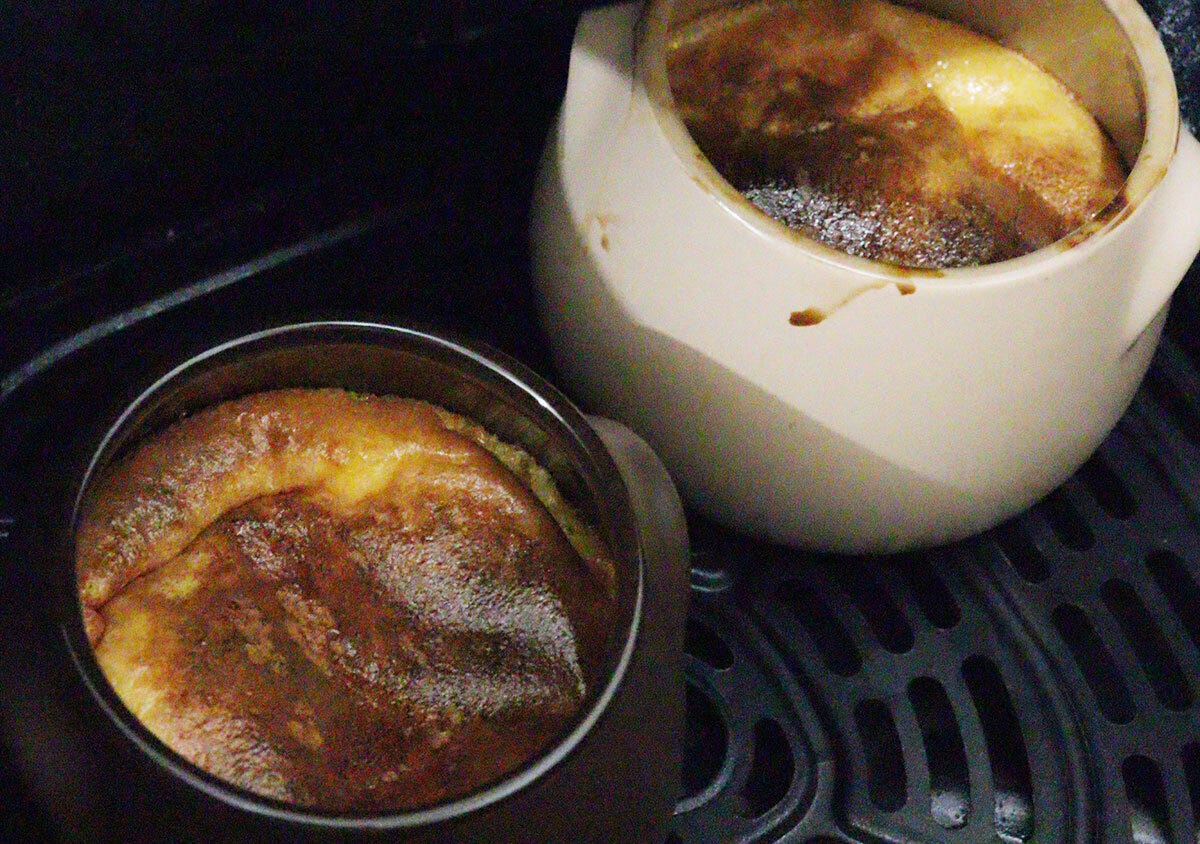 セリアのプリンポット　ほんわりベイクで調理する