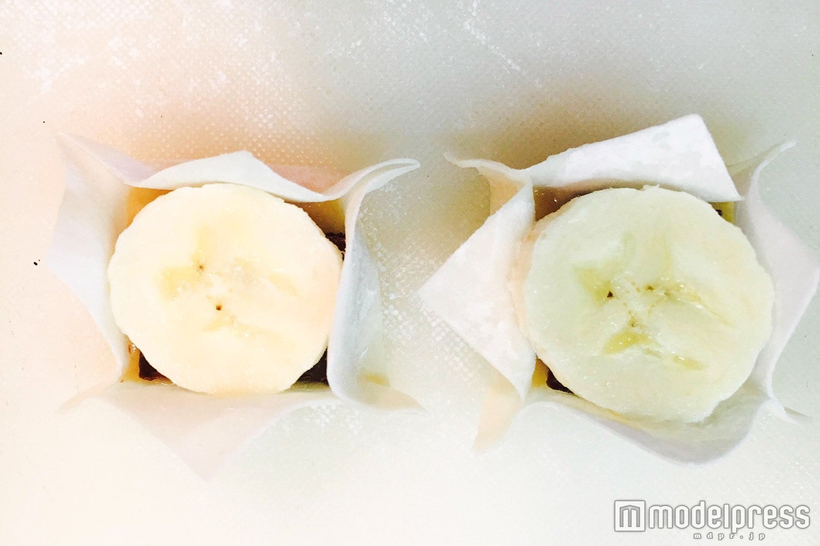 バナナをトッピング／画像提供：柏原歩