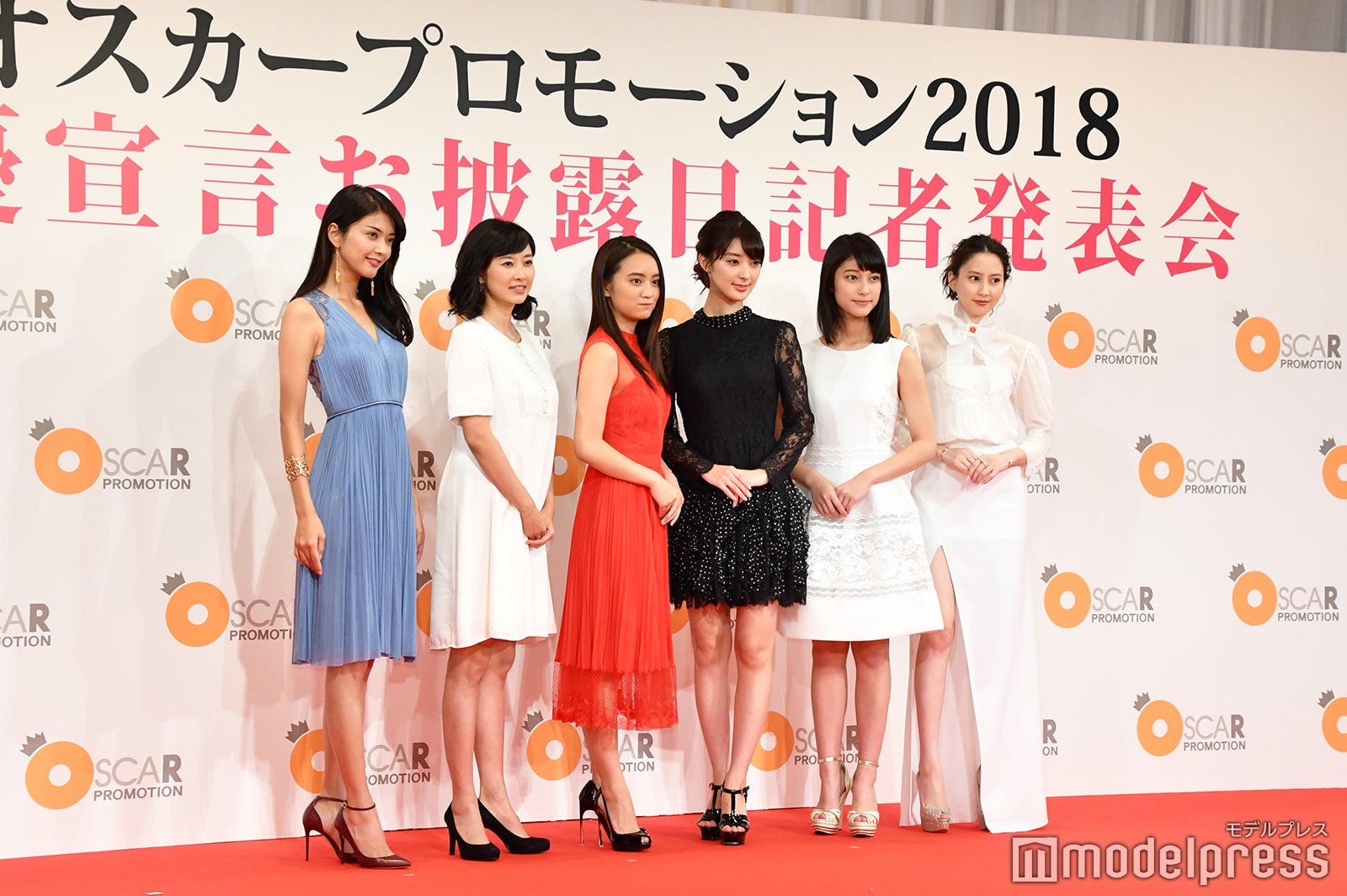 （左から）田中道子、菊川怜、岡田結実、宮本茉由、玉田志織、河北麻友子（C）モデルプレス