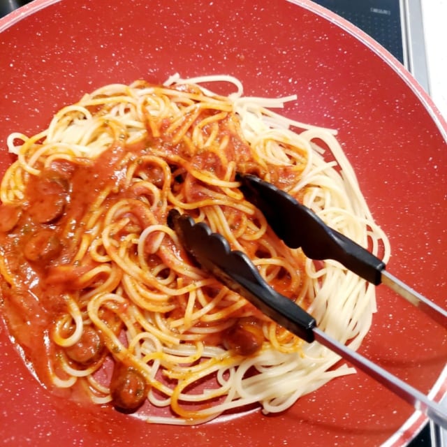 カルディ プッタネスカ調理画像