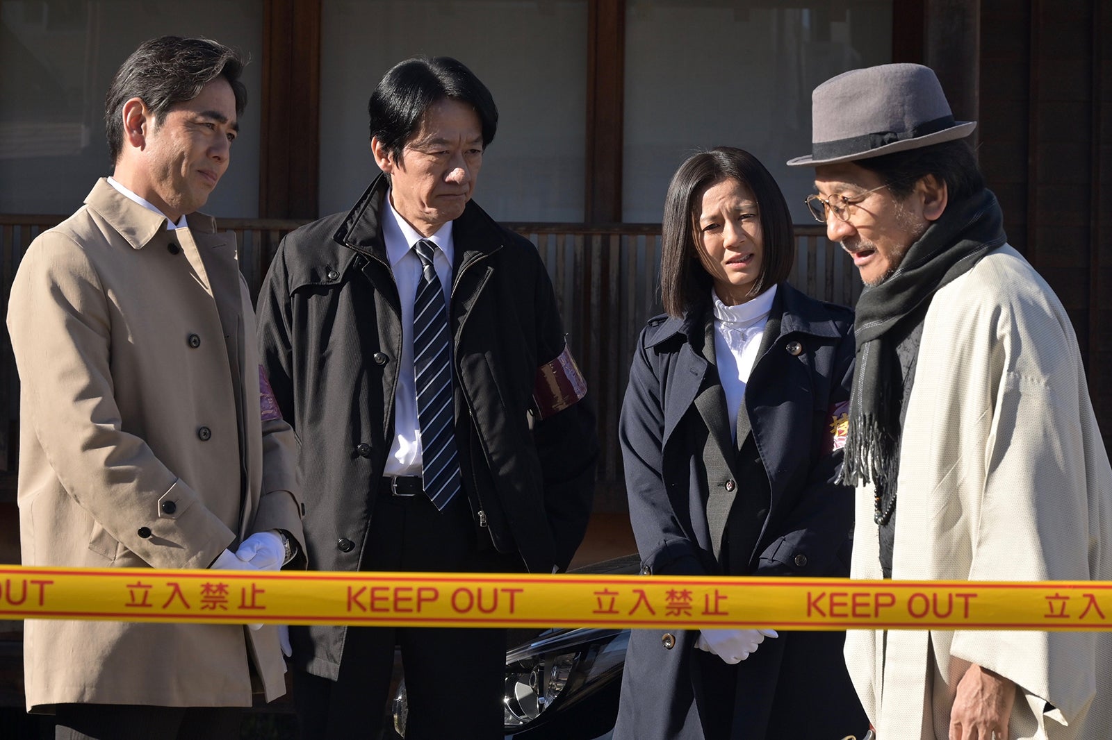 川原和久、山中崇史、篠原ゆき子、小林隆「相棒season22」第14話より（C）テレビ朝日