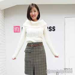 小澤陽子アナウンサー、この日の私服「セーターは中学生の頃からずっと着ているものです」（C）モデルプレス